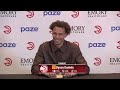 Hawks vs. Celtics Postgame Press Conference: Dyson Daniels