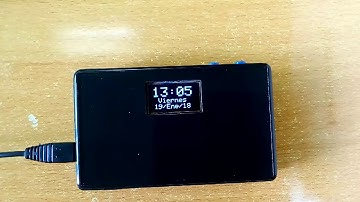 OLED 0.96"128X64 I2C + RTC + Arduino.  Reloj  con alarma programable en la eeprom de Arduino.