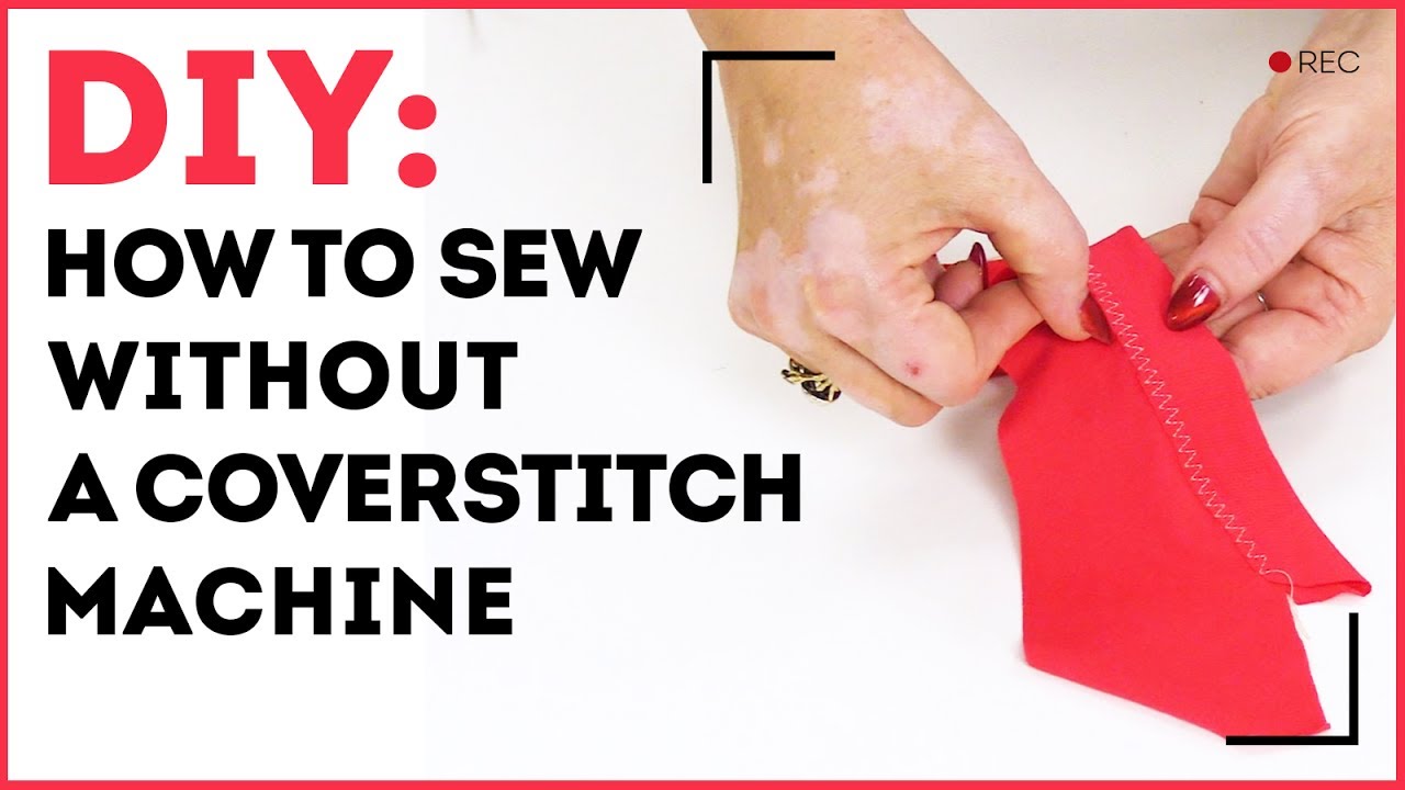 How to sew without a coverstitch machine. Working with a knit fabric on