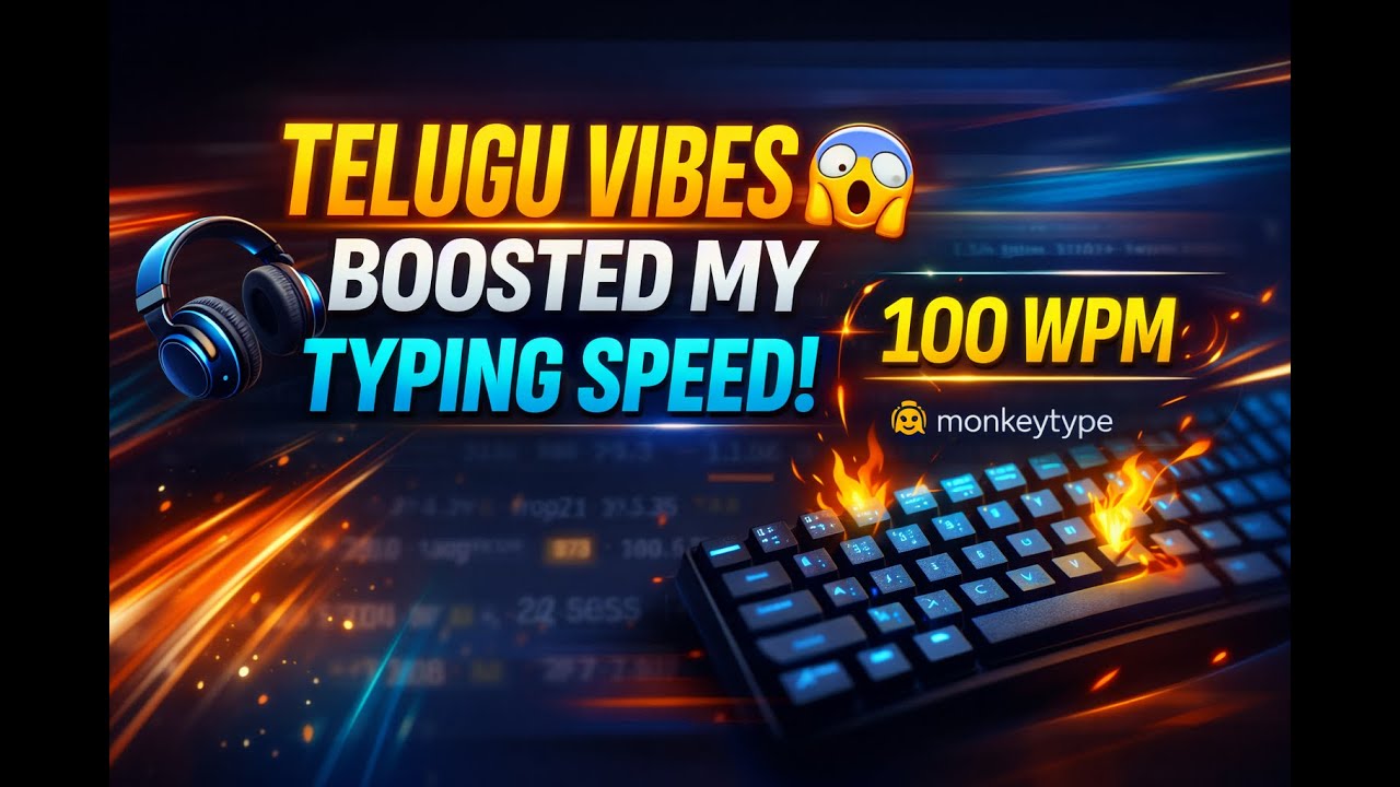 “My First YouTube Video 😳 | Typing Practice with Music, Consistency & Self-Improvement”