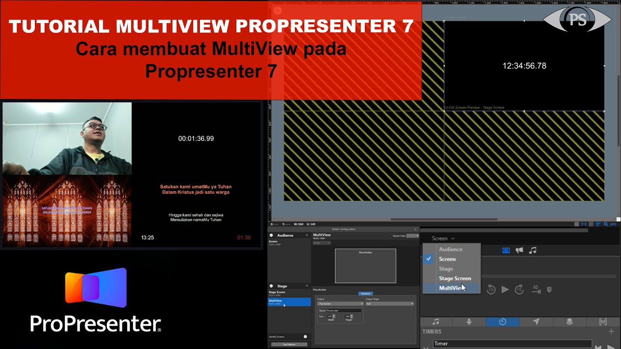 Propresenter Multi View tutorial setting multiview propresenter 7 - YouTube