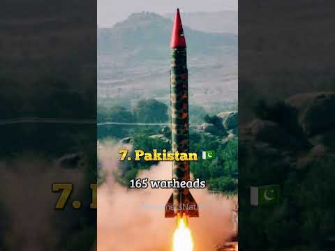 Top 10 Countries With Most Nuclear Warheads #shorts