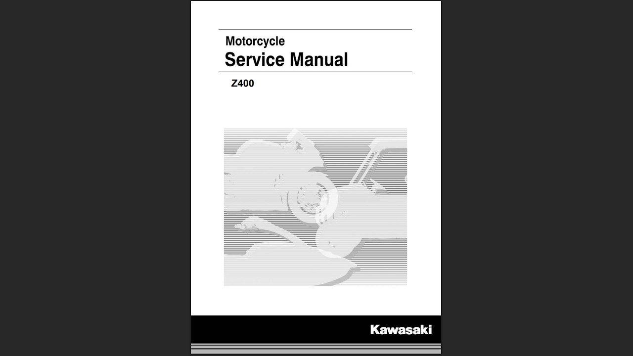 Kawasaki Z400 2019-2023 Service Workshop Repair Manual Download