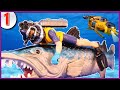 SeaWorld Story E1 - Catching a Barracuda w/ Submarine + Toy Sharks