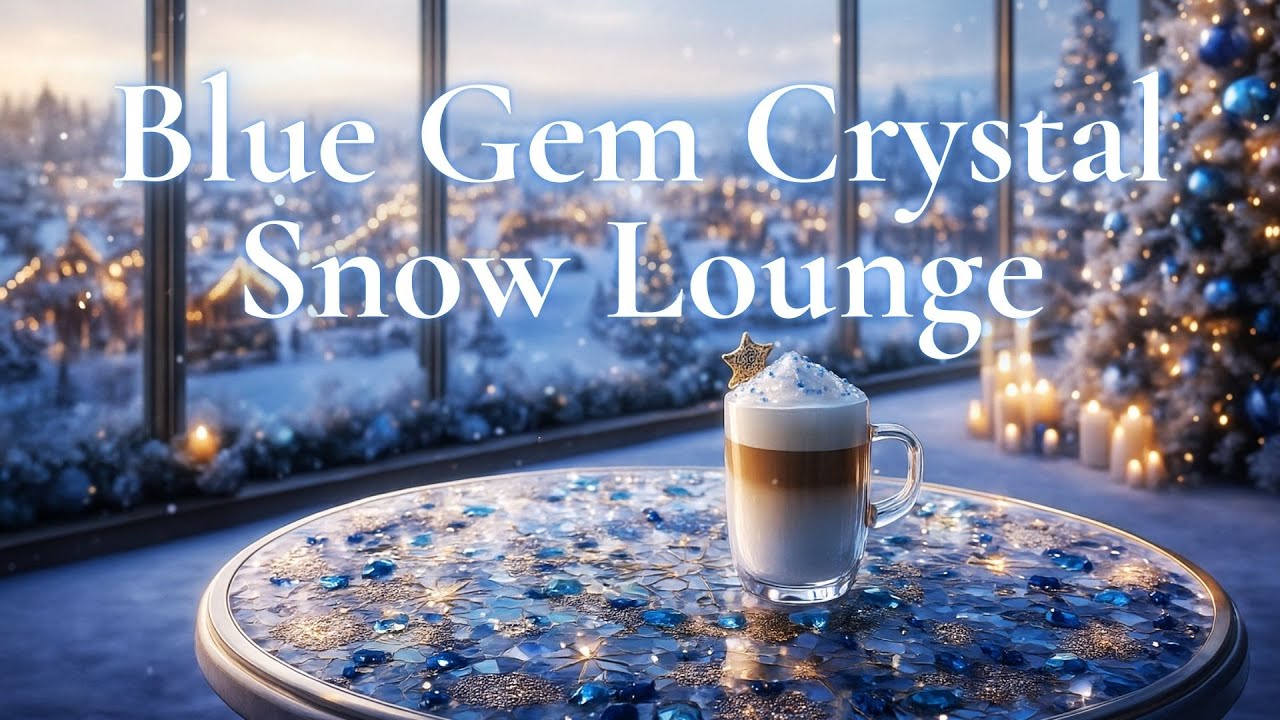 【クリスマス宝石ラウンジBGM #8 ブルージェム】Blue Gem Crystal Snow Lounge – Refined Ambient Piano & Holiday Ensemble