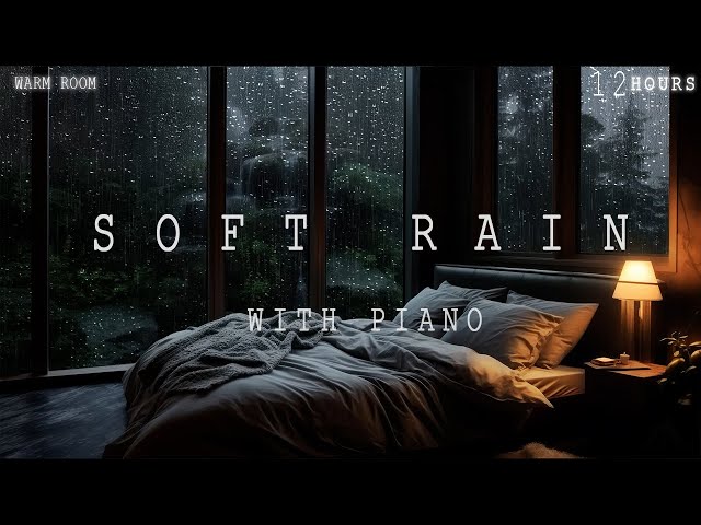 Soothing Rain by the window make you sleep instantly😴 Say Goodbye to Stress and Insomnia | Warm Room class=