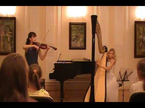 Camille Saint-Saëns - The Swan. (Anastasia Farrahova - Violine, Alisa Sadikova – Harp)