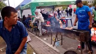 День Шахтёра в Шахтинске и шашлычок / Miners Day in Shachtinsk, Kazakhstan