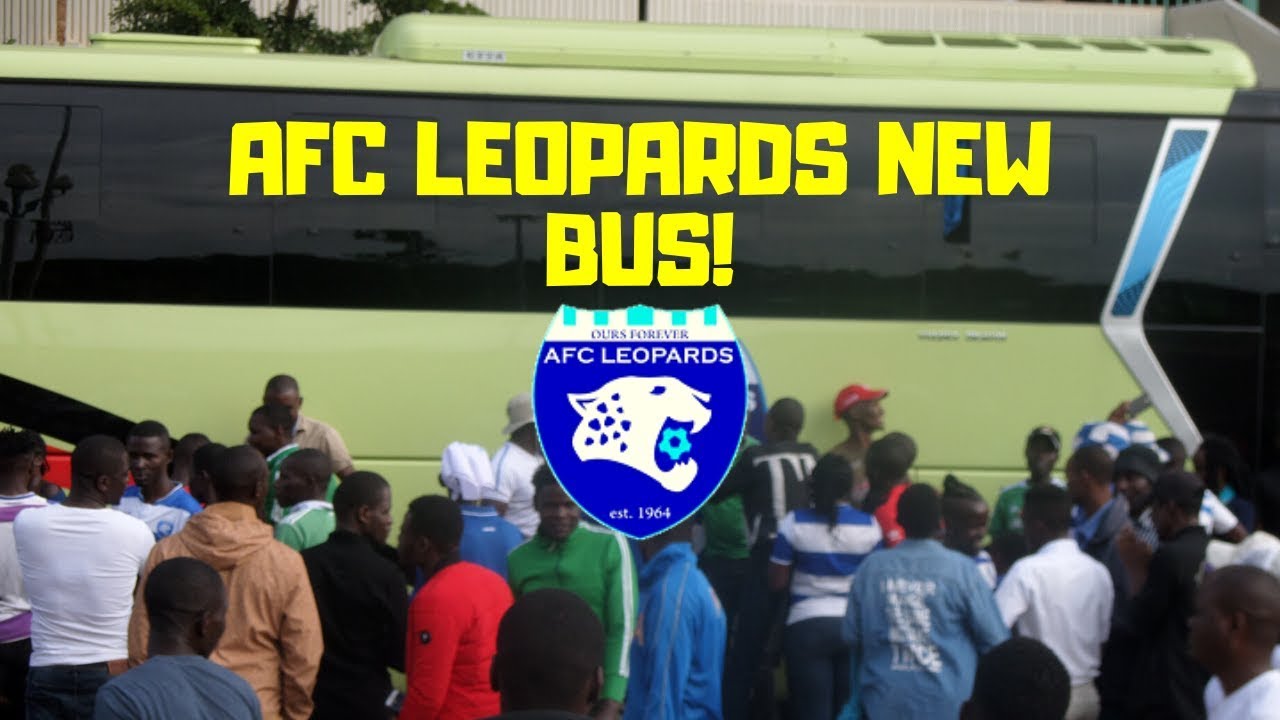 AFC LEOPARDS FANS TAKE PICTURES WITH THEIR NEW BUS AFTER ...