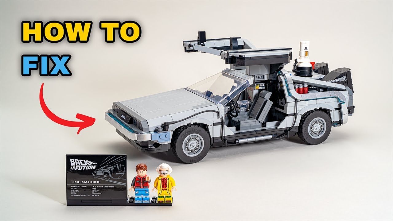 Display stand for LEGO® Back to the Future Time Machine (10300) — Wicked  Brick