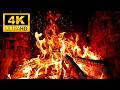 Warm Night With Crackling Fireplace 4K UHD Cozy Fireplace Ambience And Soft Flames 