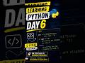 Day 6 of Learning Python | If Else Statements in Python #python #coding#shorts #viralfeed