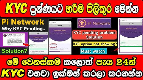 How to Pi Network KYC | Pi Network Big Update | KYC Problem Solution | Pi Network KYC Sinhala