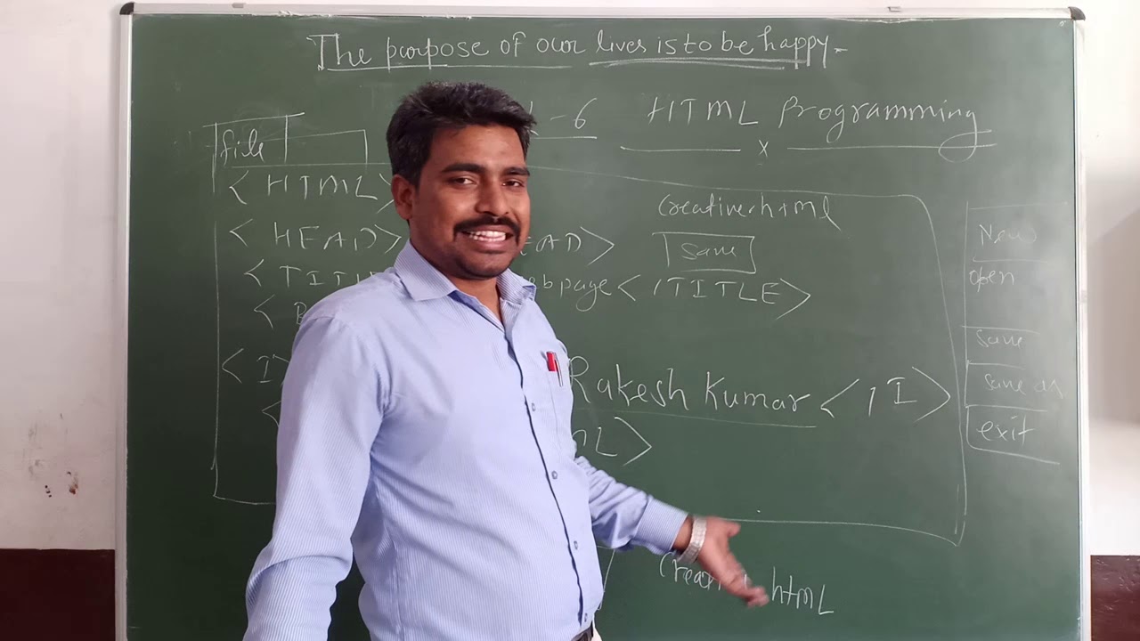 Class XII (U.P) - Computer ( Topic - HTML Programming Part 2) - YouTube