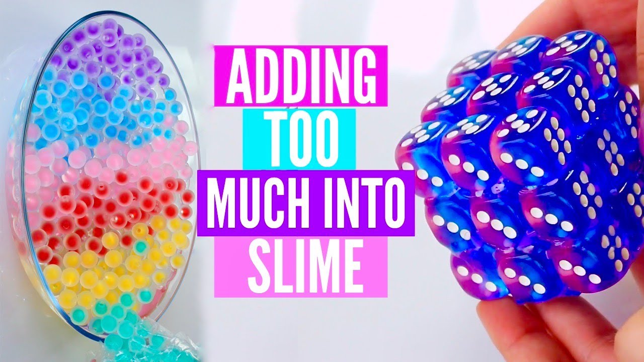 Adding TOO MUCH Ingredients Into SLIME 🎨 - YouTube