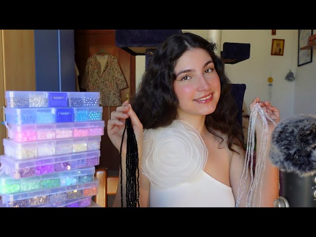 ASMR Shein & Temu BEADS HAUL Organizing (jewellery making)