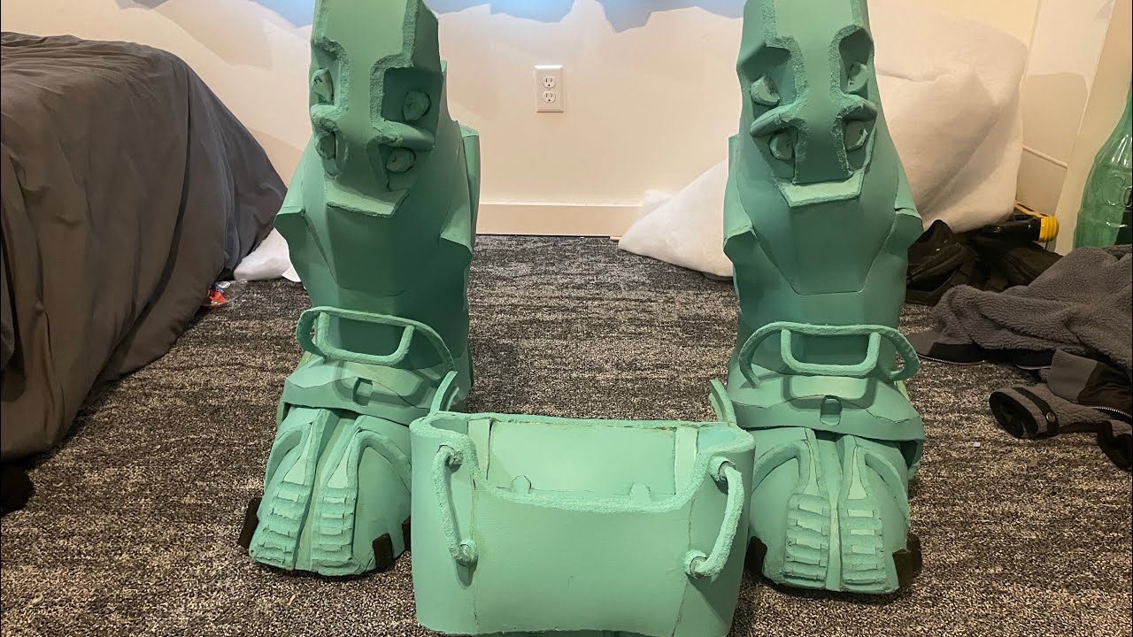 T60 power armor build, part one CALFS, BOOTS, CHESTPIECE