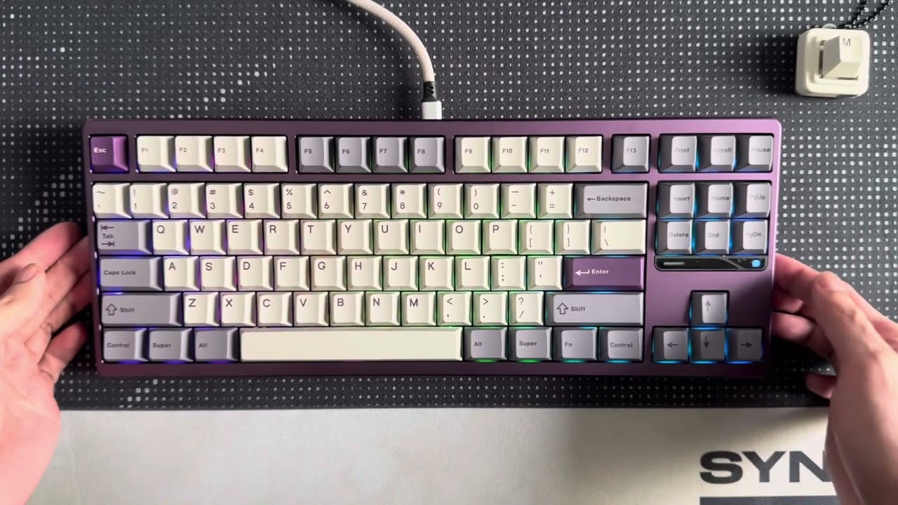 Qwertykeys Evo80 fr4プレート azureスイッチ Evo80 with HMX Azure