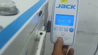 (ERROR 10) HOW TO DISCARD PROGRAMMABLE EYELET MACHINE JACK.JK-T782G-Z):