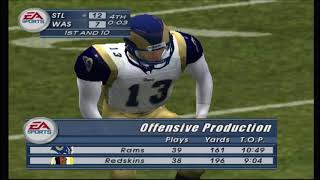Madden NFL 2003 (PS2) rams vs redskins (CPU vs CPU)