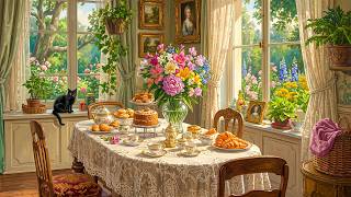 Nostalgic Spring Morning with 1940s Tunes Drifting in from Another Room | Vintage Garden Vibes screenshot 2