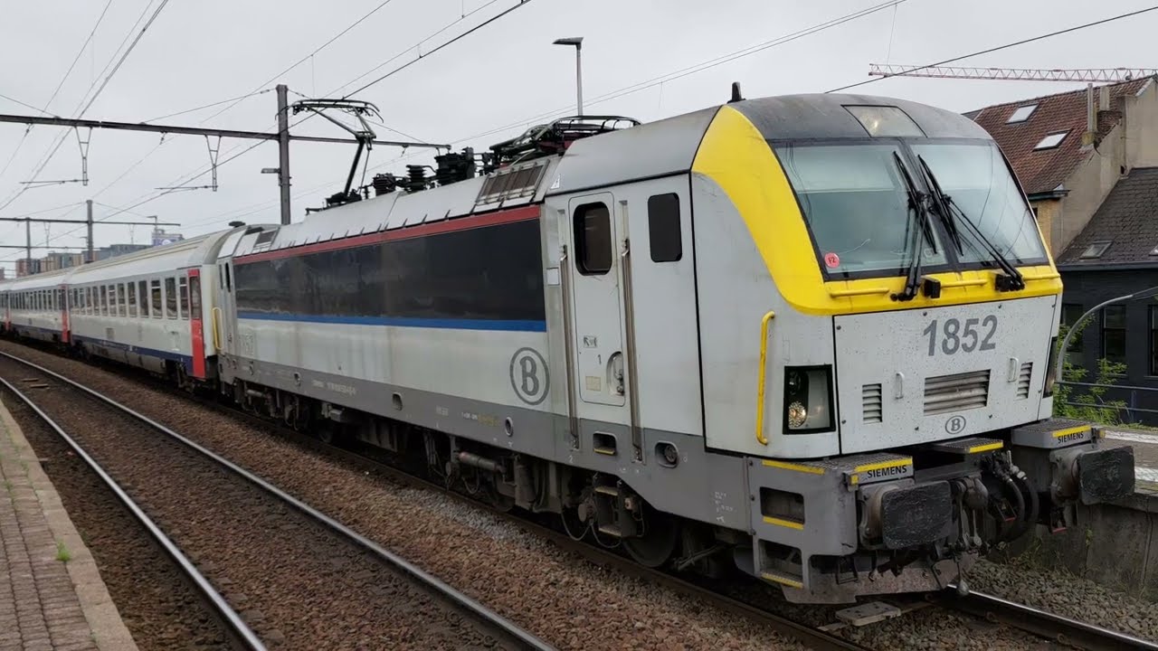 NMBS SNCB | HLE18 II | Siemens Eurosprinter | I6 I10 I11 Rijtuigen | P Trein | Aalst Station | 2023