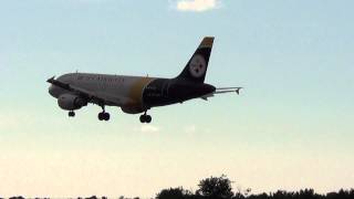 US Airways Pittsburgh Steelers A319 Landing
