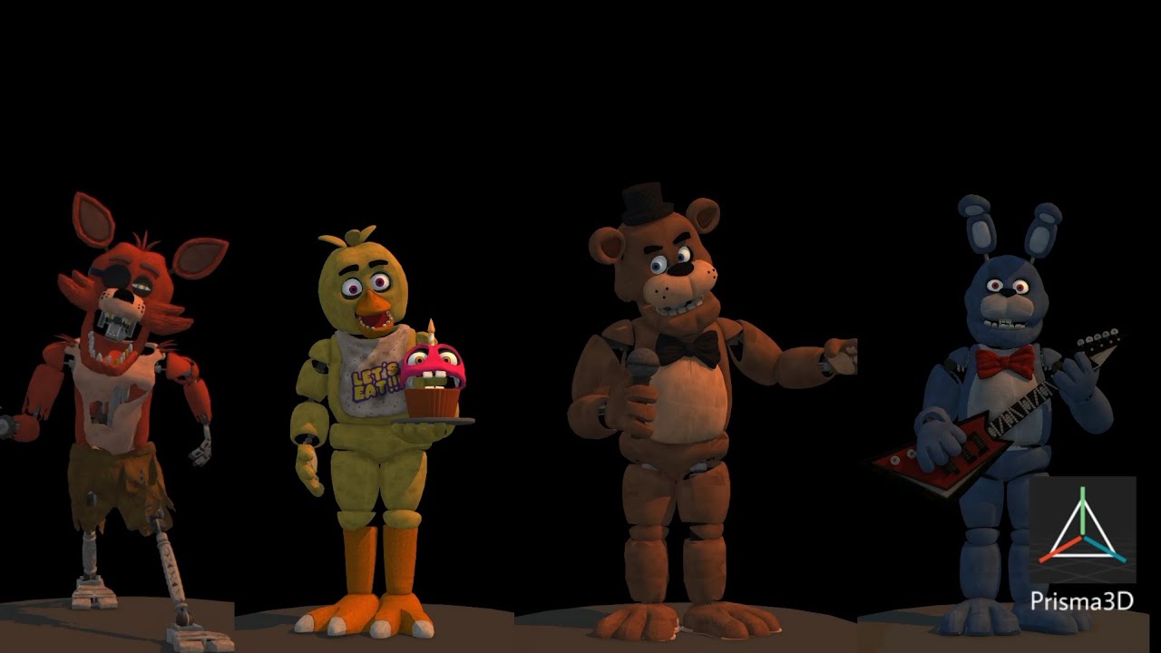 |FNAF MOVIE| LOW POLY MODELS FOR [PRISMA 3D]