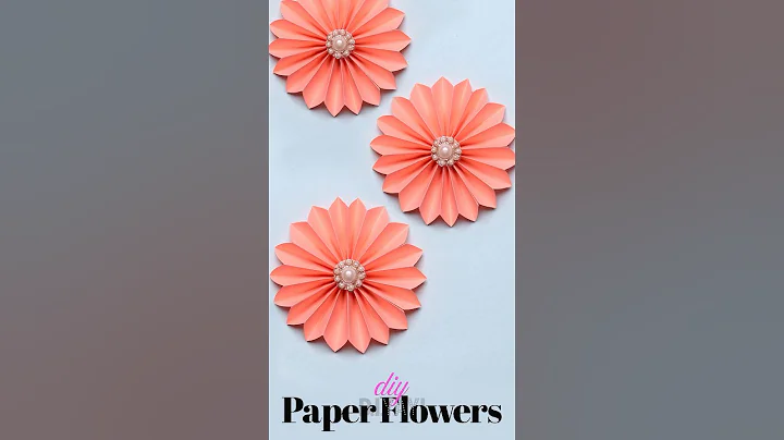 DIY Decorative Paper Flowers 🌷 #paperflower #papercraft #diy