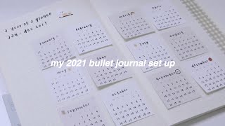2021 bullet journal setup (midori MD notebook) π