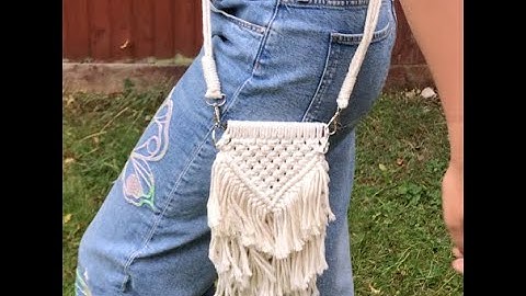DIY Macrame Fringe Sling Bag Tutorial | Step-by-Step Boho Style Guide!