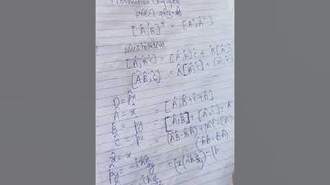 Commutation relation and property (PART - 2)