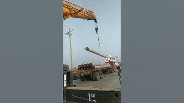 Pile unloading work                                       #pile #unloading #work #viral #video #2k24