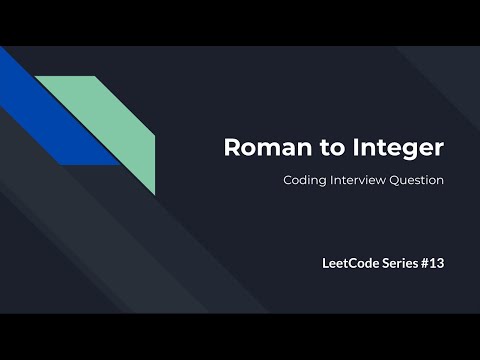 Coding Interview Roman to Integer - Leetcode 13 - Golang