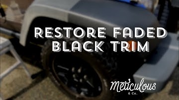 How To Restore Faded Black Trim