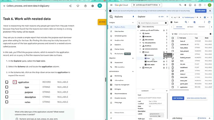 การทำ Collect, process, and store data in BigQuery