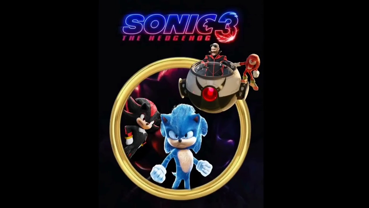 sonic movie 3 fan poster