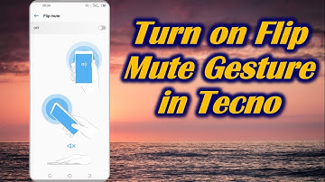 Turn on Flip Mute Gesture in Tecno