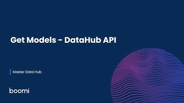 Master Data Hub - Get Models - DataHub API