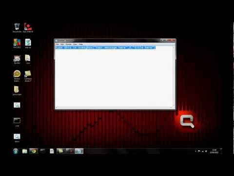 Create a pop up (using notepad)