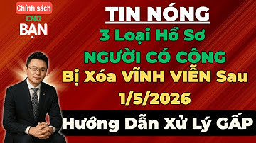 CHÍNH THỨC: 3 Loại Hồ Sơ NGƯỜI CÓ CÔNG Bị Xóa VĨNH VIỄN Sau 1/5/2026 | Hướng Dẫn Xử Lý GẤP