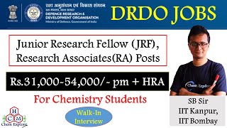 Junior Research Fellow (JRF) in DRDE 
