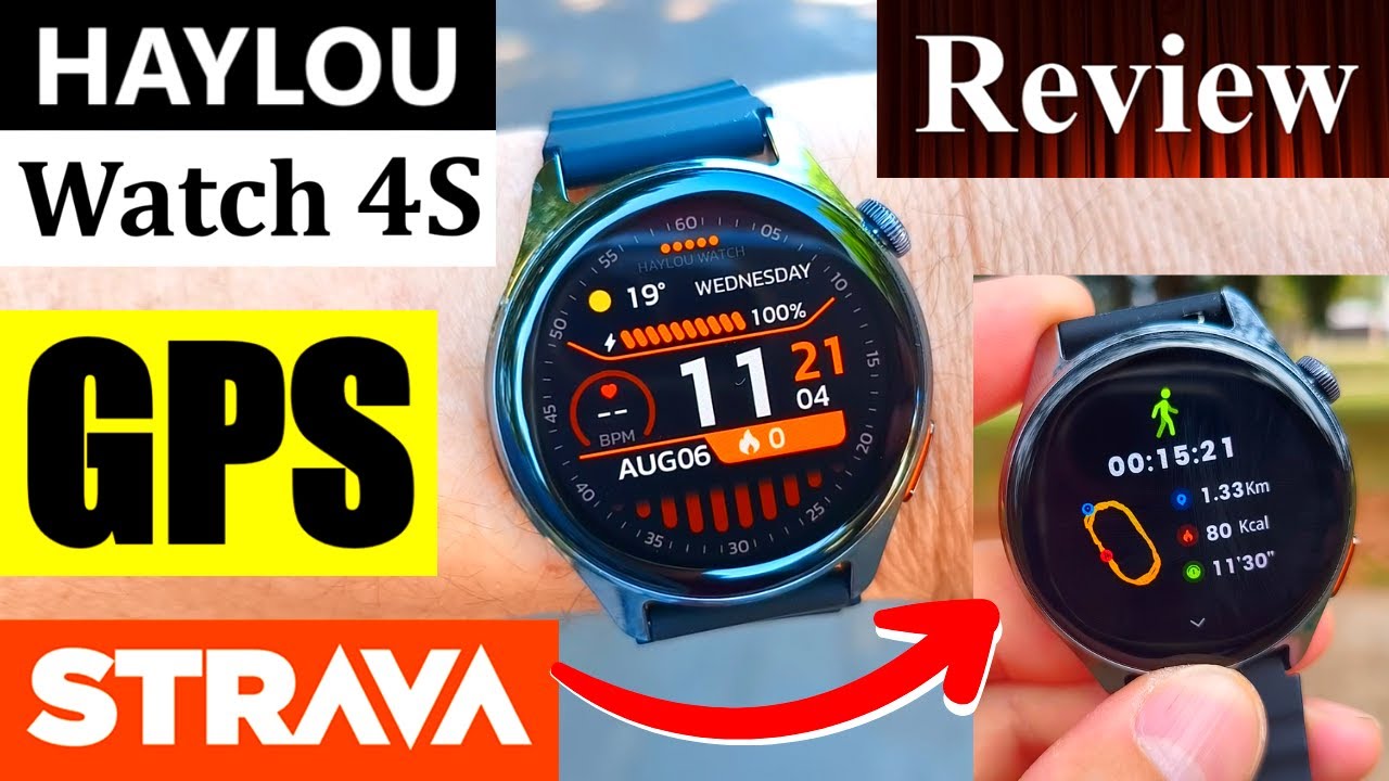 REVIEW HAYLOU WATCH 4S COM TESTE DE GPS E CONEXÃO COM STRAVA.. SMARTWATCH LINDO E SUPER CONFORTÁVEL!
