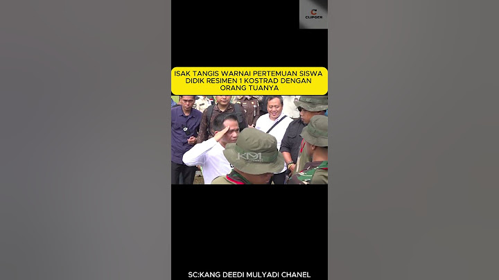 PECAH TANGIS SISWA DIDIK RESIMEN 1 KOSTRAD DENGAN ORANG TUANYA #kangdedymulyadi