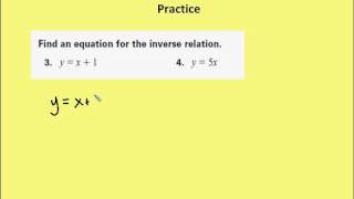 6.4 Use Inverse Functions (Practice)