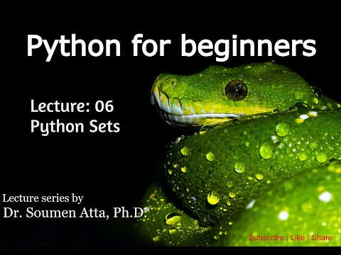 Capa de Lecture 07: Python Sets