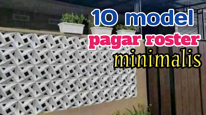 10 model pagar roster minimalis