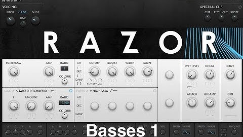 Razor | Additive Synth by Native Instruments // Preset Test: Basses Part 1 Razor