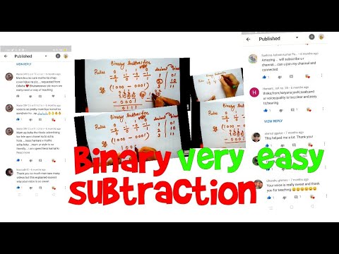 Binary subtraction Binary subtraction