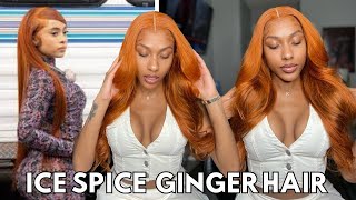 ICE SPICE TRANSFORMATION FT. ALI GRACE GLUE LESS LACE FRONTAL WIG INSTALL!